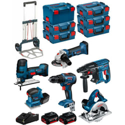 Bosch - Kit 18V BK601 (gst 18V-LIS+GKS 18V-LI+GSS 18V-10+GSR 18V-55+GBH 18V-21+GWS 18-125V-LI+ 2x4,0Ah+GAL18V-40+6xL-Boxx+Chariot)