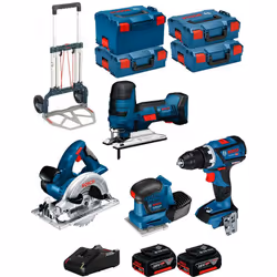 Description générale Le kit BOSCH 18V BK403 comprend quatre outils professionnels puissants et polyvalents, adaptés pour le b ...