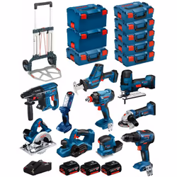 Description générale Ce kit BOSCH 18V BK1002 comprend une sélection d'outils professionnels puissants et polyvalents, adaptés ...
