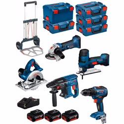 Description générale Le Kit BOSCH 18V BK502 comprend plusieurs outils professionnels puissants et polyvalents, conçus pour ré ...