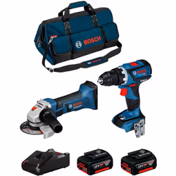 BOSCH Kit 18V BK208BAG Perceuse-Visseuse BOSCH GSR 18V-60 C Professional - Personnalisation possible de certaines fonctions,  ...