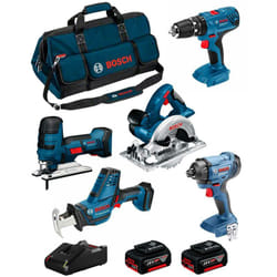Bosch - Kit 18V BK501BAG (gsa 18 v-li c gst 18 v-li s gks 18 v-li gsb 18V-21 gdr 18V-160 2 x 4,0 Ah GAL18V-40 Sac)