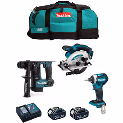 MAKITA Kit MK304 Perforateur MAKITA DHR171 - Moteur BL puissant qui offre une plus grande efficacité et performance, réduisan ...