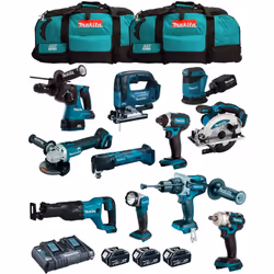 Description générale Le Kit MAKITA MK1102 comprend une gamme d'outils puissants et polyvalents, idéaux pour les travaux de br ...