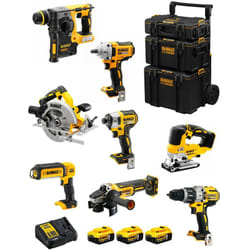 Dewalt - Kit DWK801 (DCD996 DCH273 DCG405 DCF887 DCF894 DCS334 DCS570 DCL050 3 x 5,0 Ah DCB115 Caddy 3en1)