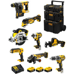 Dewalt - Kit DWK802 (DCD796 DCH273 DCG405 DCF887 DCS355 DCS369 DCS391 DCL050 3 x 5,0 Ah DCB115 Caddy 3en1)