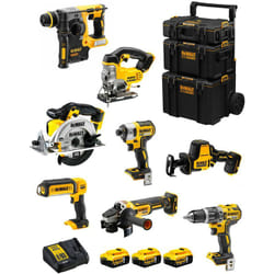 Kit DWK804 (DCD796 DCH273 DCG405 DCF887 DCS331 DCS369 DCS391 DCL050 3 x 5,0 Ah DCB115 Caddy 3en1) - Dewalt