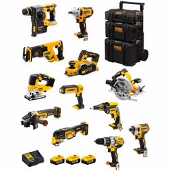 Description générale Le kit DeWALT DWK1201 comprend une sélection d'outils puissants et efficaces, parfaits pour les professi ...