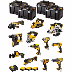 Description générale Le kit DeWALT DWK1200T comprend une gamme d'outils puissants et polyvalents, parfaits pour vos projets d ...