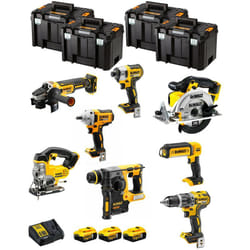 DeWALT Kit DWK800T (DCD796 DCH273 DCG405 DCF887 DCF894 DCS331 DCS391 DCL050 3 x 5,0 Ah DCB115 4 x TSTAK VI)
