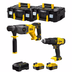STANLEY FatMax Kit SVK201 Perforateur STANLEY FatMax SFMCH900 - Moteur Brushless qui offre plus de puissance et d'autonomie - ...