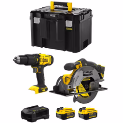 STANLEY FatMax Kit SVK211 Perceuse à Percussion STANLEY FatMax SFMCD711 - Moteur à 2 vitesses qui offre plus de puissance et  ...