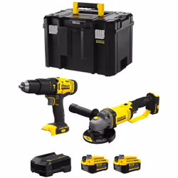 STANLEY FatMax Kit SVK213 Perceuse à Percussion STANLEY FatMax SFMCD711 - Moteur à 2 vitesses qui offre plus de puissance et  ...