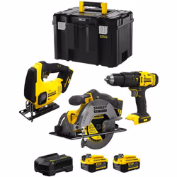 STANLEY FatMax Kit SVK303 Scie Sauteuse STANLEY FatMax SFMCS600 - Action pendulaire offrant des performances accrues avec jus ...
