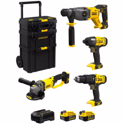 STANLEY FatMax Kit SVK401 Perforateur STANLEY FatMax SFMCH900 - Moteur Brushless qui offre plus de puissance et d'autonomie - ...