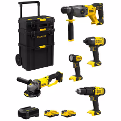 STANLEY FatMax Kit SVK500 Perforateur STANLEY FatMax SFMCH900 - Moteur Brushless qui offre plus de puissance et d'autonomie - ...