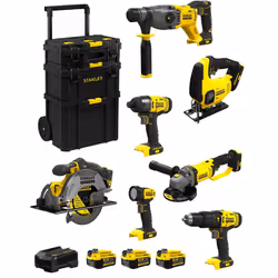 STANLEY FatMax Kit SVK701 Perforateur STANLEY FatMax SFMCH900 - Moteur Brushless qui offre plus de puissance et d'autonomie - ...