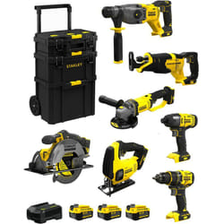 Stanley - FatMax Kit SVK705 (SFMCH900 SFMCG400 SFMCD720 SFMCF800 SFMCS500 SFMCS600 SFMCS3003x4,0AhChargeurCaddy)