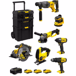 STANLEY FatMax Kit SVK706 Perforateur STANLEY FatMax SFMCH900 - Moteur Brushless qui offre plus de puissance et d'autonomie - ...