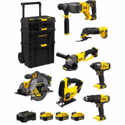 STANLEY FatMax Kit SVK709 Perforateur STANLEY FatMax SFMCH900 - Moteur Brushless qui offre plus de puissance et d'autonomie - ...