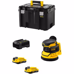 Ponceuse Excentrique STANLEY FatMax SFMCW220 - Outil idéal pour le travail de détail dans des espaces confinés - 2 zones de p ...