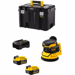 Ponceuse Excentrique STANLEY FatMax SFMCW220 - Outil idéal pour le travail de détail dans des espaces confinés - 2 zones de p ...