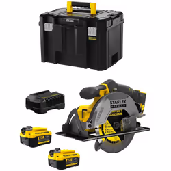 Scie Circulaire STANLEY FatMax SFMCS500 - Son puissant moteur haute performance fournit jusqu'à 4000 trs/min pour les coupes  ...