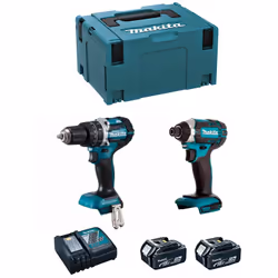 MAKITA Kit MK222RTJ Perceuse à Percussion MAKITA DHP484 - Perceuse à Percussion avec moteur Brushless BL, l'énergie est plus  ...