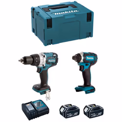 MAKITA Kit MK226RTJ Perceuse à Percussion MAKITA DHP481 - Moteur Brushless BL : plus efficace, réduit la friction et la surch ...