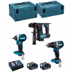 MAKITA Kit MK305RTJ Perforateur MAKITA DHR171 - Moteur BL puissant qui offre une plus grande efficacité et performance, rédui ...