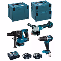 MAKITA Kit MK311RTJ Perfo-Burineur MAKITA DHR243 - Moteur BL Brushless : l'énergie produite par le moteur est plus efficace,  ...