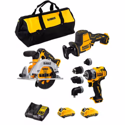 DeWALT Kit D12K302 Scie Circulaire DeWALT DCS512 - Moteur Brushless pour plus d'autonomie, plus de performance et de durabili ...