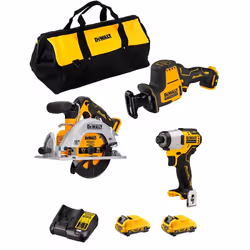 DeWALT Kit D12K303 Scie Circulaire DeWALT DCS512 - Moteur Brushless pour plus d'autonomie, plus de performance et de durabili ...