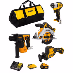 DeWALT Kit D12K402 Scie Circulaire DeWALT DCS512 - Moteur Brushless pour plus d'autonomie, plus de performance et de durabili ...