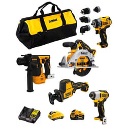 Kit D12K501 (DCS512 DCS312 DCD703 DCH072 DCF801 1 x 3,0 Ah 1 x 5,0 Ah DCB107 Sac) - Dewalt