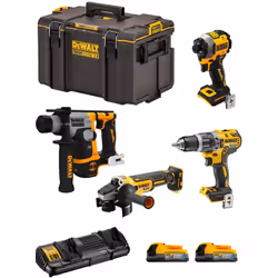 DeWALT Kit DWK404PS Perforateur-Burineur DeWALT DCH172 - Le moteur XR 18V avec technologie brushless offre une plus grande au ...