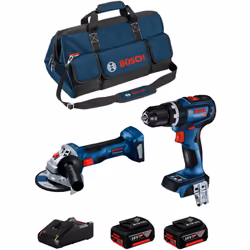 BOSCH Kit BK2017BAG Perceuse à Percussion BOSCH GSB 18V-90 C Professional - La GSB 18V-90 C Professional est une puissante Pe ...