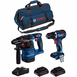 BOSCH Kit BK2021BAG Perforateur BOSCH GBH 18V-22 Professional - Compact, léger et ergonomique, il dispose d'un centre de grav ...