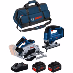 BOSCH Kit BK2023BAG Scie Circulaire BOSCH GKS 18V-57-2 Professional - Particulièrement compacte, la Scie Circulaire sans-fil  ...