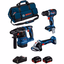 BOSCH Kit BK3012BAG Perforateur BOSCH GBH 18V-22 Professional - Compact, léger et ergonomique, il dispose d'un centre de grav ...