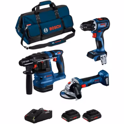 BOSCH Kit BK3013BAG Perforateur BOSCH GBH 18V-22 Professional - Compact, léger et ergonomique, il dispose d'un centre de grav ...