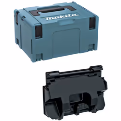 Coffret MAKITA MAKPAC 3 + Moulage Power Set DC18RD - 4 batteries (839205-3) - Compatible avec : Power Set MAKITA chargeur DC1 ...