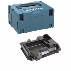 Coffret MAKITA MAKPAC 3 + Moulage DBO380 (8351P0-7) - Compatible avec : Ponceuse Vibrante MAKITA DBO380 - La construction du  ...