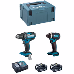 MAKITA Kit DLX2127TJ Perceuse-Visseuse MAKITA DDF482 - Nouvelle Perceuse-Visseuse plus compacte que le modèle précédent (DDF4 ...