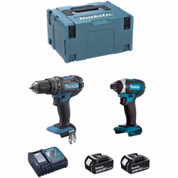 MAKITA Kit DLX2131RFJ Perceuse à Percussion MAKITA DHP482 - Nouvelle Perceuse à Percussion plus compacte que le modèle précéd ...