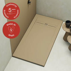 Plato de ducha Poalgi 70x120 cm - Albero - Serie Gneis - Extraplano y antideslizante C3 - Textura Pizarra