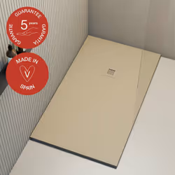 Las colecciones de baño de Poalgi responden a esa nueva concepción con platos de ducha de aires escultóricos y materiales res ...