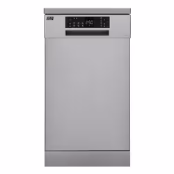 New-Pol NWD456X, Pose libre, Compact (45 cm), Acier inoxydable, 10 couverts, C, 49 dB