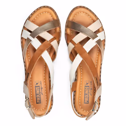 PIKOLINOS ALGAR Sandales Femelle Beige, Marron, Or, Blanc - Vue supplémentaire 6
