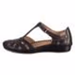 Chaussures PIKOLINOS Pvallarta Noir - Femme/Adulte - Cuir - Compensé - Boucle de serrage